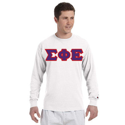 Sigma Phi Epsilon Champion Long-Sleeve Tee - Champion CC8C - TWILL
