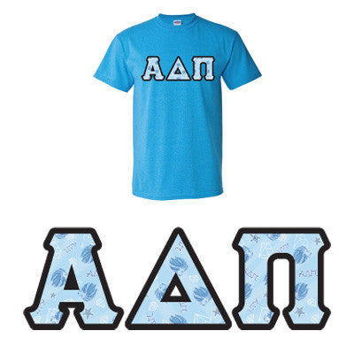 Sorority Printed Pattern T-Shirt - Gildan 5000 - DIG