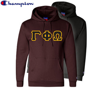 Gamma Phi Omega Champion Powerblend® Hoodie, 2-Pack Bundle Deal - Champion S700 - TWILL