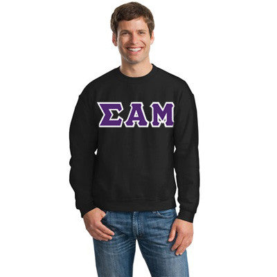 Sigma Alpha Mu Fraternity 8oz Crewneck Sweatshirt - G180 - TWILL