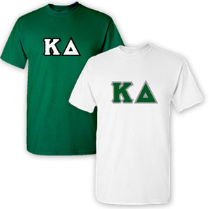 Kappa Delta Lettered T-Shirt, 2-Pack Bundle Deal - G500 (2) - TWILL