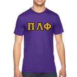 Pi Lambda Phi Fraternity Jersey Tee with Custom Letters - Bella 3001 - TWILL