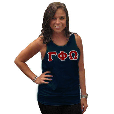 Gamma Phi Omega Sorority Tank Top - Next Level 3633 - TWILL
