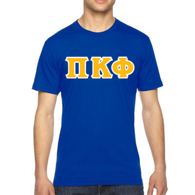 Pi Kappa Phi Fraternity Jersey Tee with Custom Letters - Bella 3001 - TWILL