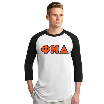 Phi Mu Delta Raglan Baseball Tee - T200 - TWILL