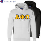 Alpha Phi Omega Champion Powerblend® Hoodie, 2-Pack Bundle Deal - Champion S700 - TWILL
