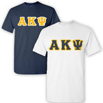 Alpha Kappa Psi Fraternity 2 T-Shirt Pack - Gildan 5000 - TWILL