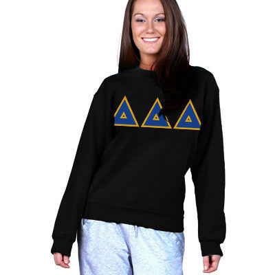 Delta Delta Delta Sorority 8oz Crewneck Sweatshirt - G180 - TWILL