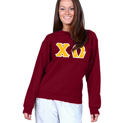 Chi Omega Sorority 8oz Crewneck Sweatshirt - G180 - TWILL