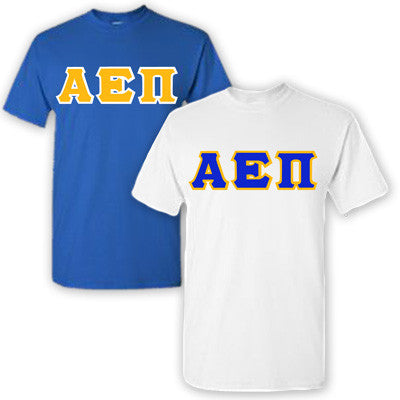 Alpha Epsilon Pi Lettered T-Shirt, 2-Pack Bundle Deal - TWILL