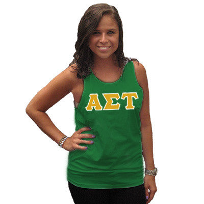 Alpha Sigma Tau Sorority Tank Top - Next Level 3633 - TWILL