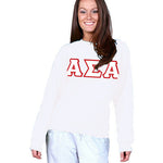 Alpha Sigma Alpha Sorority 8oz Crewneck Sweatshirt - G180 - TWILL