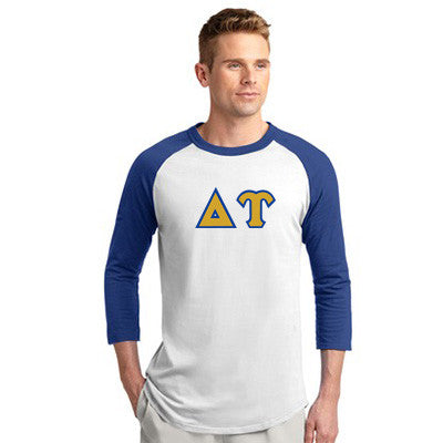 Delta Upsilon Raglan Baseball Tee - T200 - TWILL