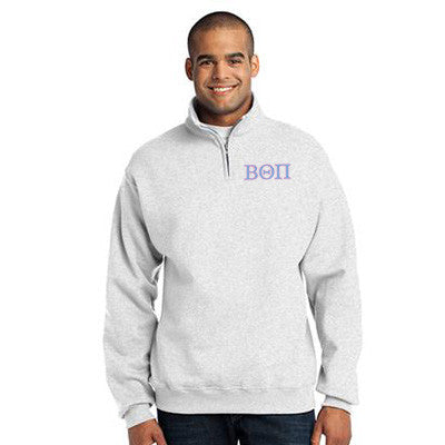 Beta Theta Pi Fraternity Embroidered Quarter-Zip Pullover - Jerzees 995M - EMB