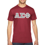 Alpha Sigma Phi Fraternity Jersey Tee with Custom Letters - Bella 3001 - TWILL