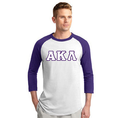 Alpha Kappa Lambda Raglan Baseball Tee - T200 - TWILL