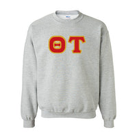 Theta Tau Fraternity Standards Crewneck Sweatshirt - Gildan 18000 - Twill