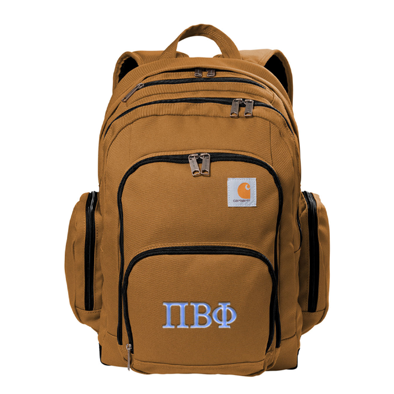 Carhartt® Greek Heavy-Duty Backpack, 2-Color Greek Letters - CT89176508 - EMB