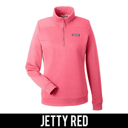 Sorority Vineyard Vines Ladies' Collegiate Quarter-Zip Pullover Shep Shirt