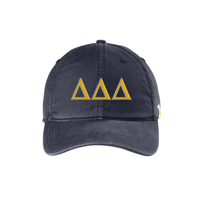 Carhartt® Greek Canvas Adjustable Hat, 2-Color Greek Letters - CT103938 - EMB