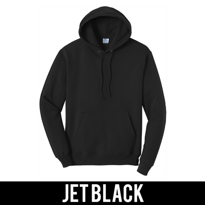 Greek Fleece Pullover Hooded Sweatshirt, Sewn-On Greek Letters - Limited Supply - TWILL