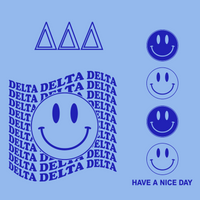 Printed Sleeve Nice Day Smiley Design - CAD