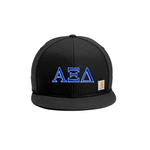 Carhartt® Greek Flat Brim Hat, 2-Color Greek Letters - CT101604 - EMB