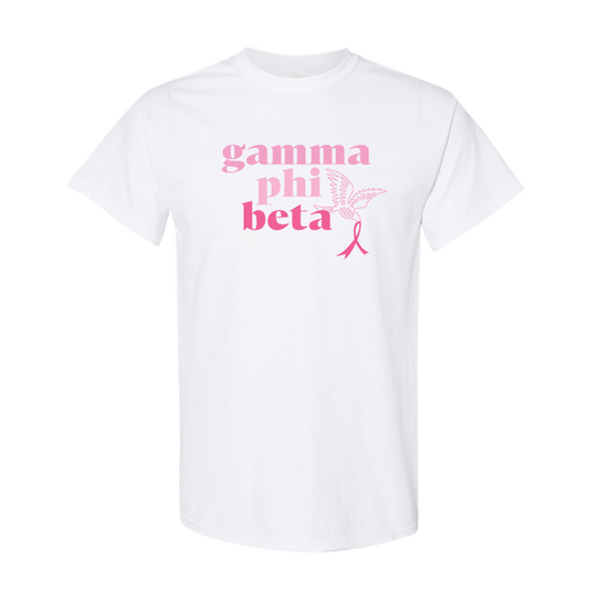 Printed Pink Bird Design - DTG