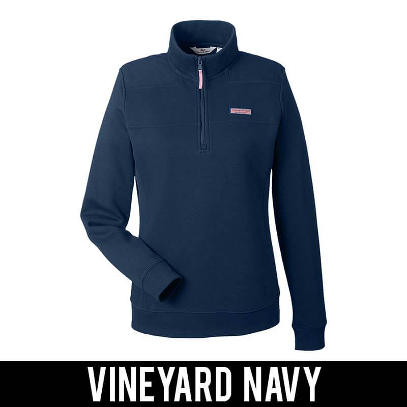 Sorority Vineyard Vines Ladies' Collegiate Quarter-Zip Pullover Shep Shirt