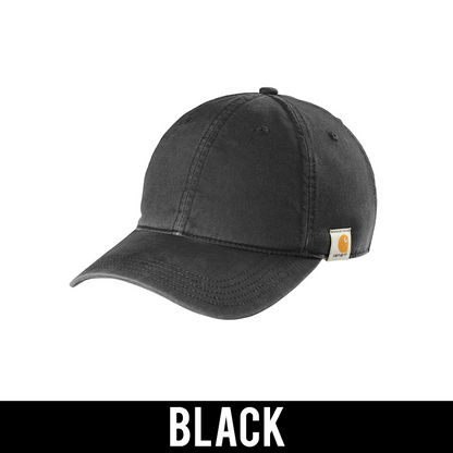 Carhartt® Greek Canvas Adjustable Hat, 2-Color Greek Letters - CT103938 - EMB