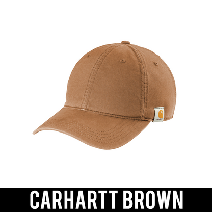 Carhartt® Greek Canvas Adjustable Hat, 2-Color Greek Letters - CT103938 - EMB