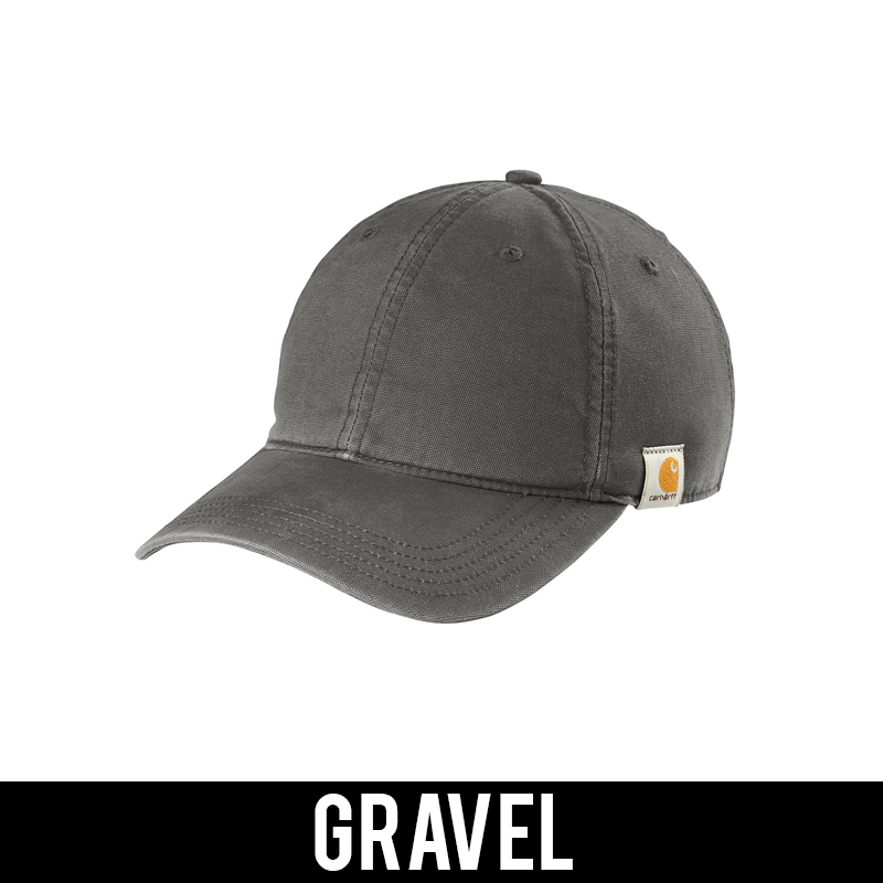 Carhartt® Greek Canvas Adjustable Hat, 2-Color Greek Letters - CT103938 - EMB