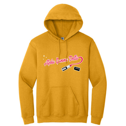 Printed Lipstick Hoodie Design