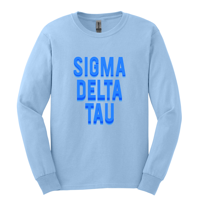 Printed Blue Tone Letters - DTG