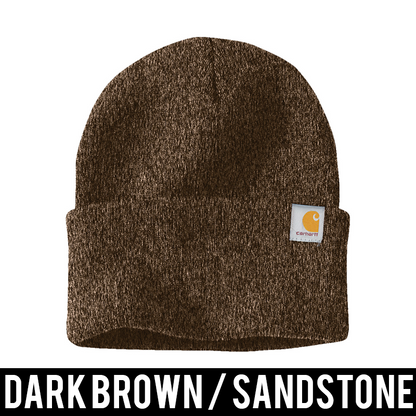 Carhartt® Greek Cuffed Beanie, 2-Color Greek Letters - CT104597 - EMB