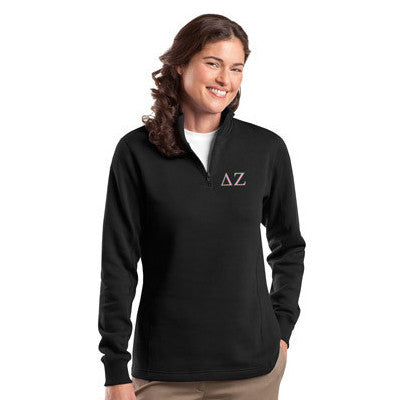 Sorority Quarter-Zip with Embroidered Greek Letters - Jerzees 995M - EMB