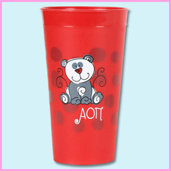 Alpha Omicron Pi Polka Dot Tumbler - Alexandra Co. a1046