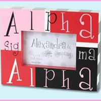 Alpha Sigma Alpha Block Photo Frame - Alexandra Co. a1047