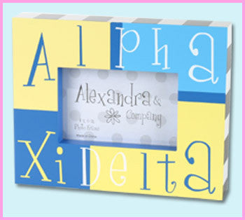 Alpha Xi Delta Block Photo Frame - Alexandra Co. a1047