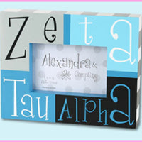 Zeta Tau Alpha Block Photo Frame - Alexandra Co. a1047