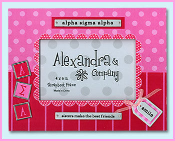 Alpha Sigma Alpha Scrapbook Frame - On Sale - Alexandra Co. a1059