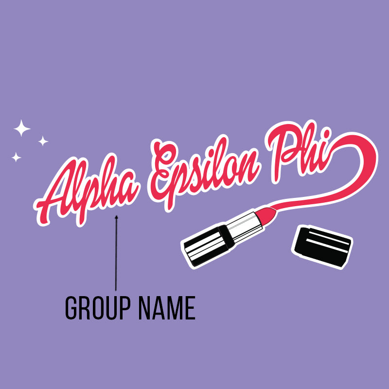 Printed Lipstick Hoodie Design