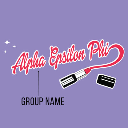 Printed Lipstick Hoodie Design