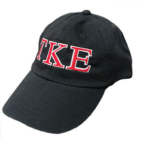 Fraternity Pigment-Dyed Hat, 2-Color Greek Letters - EMB