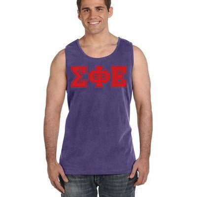 Comfort Colors® Fraternity Tank-Top, Printed Varsity Letters - Comfort Colors C9360 - CAD