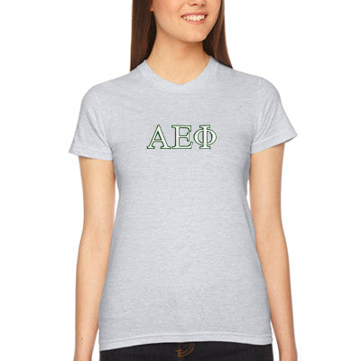 Alpha Epsilon Phi Embroidered Jersey Tee - Gildan G640L - EMB