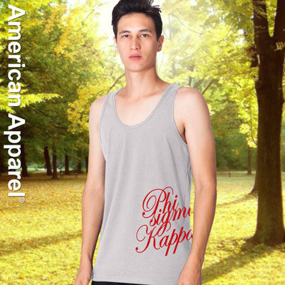 Phi Sigma Kappa Fraternity Printed Tank - American Apparel 2408W - CAD