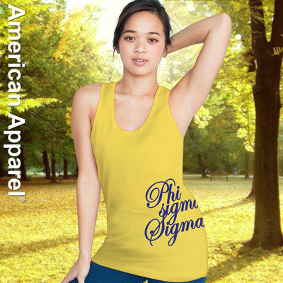 Phi Sigma Sigma Sorority Printed Tank Top - American Apparel 2408W - CAD