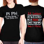 24 Leters 24 Letters T-Shirts – Something Greek