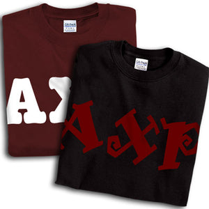 Alpha Chi Rho T-Shirt, Printed 10 Fonts, 2-Pack Bundle Deal - G500 - CAD